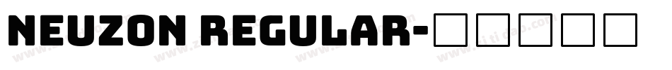 Neuzon Regular字体转换